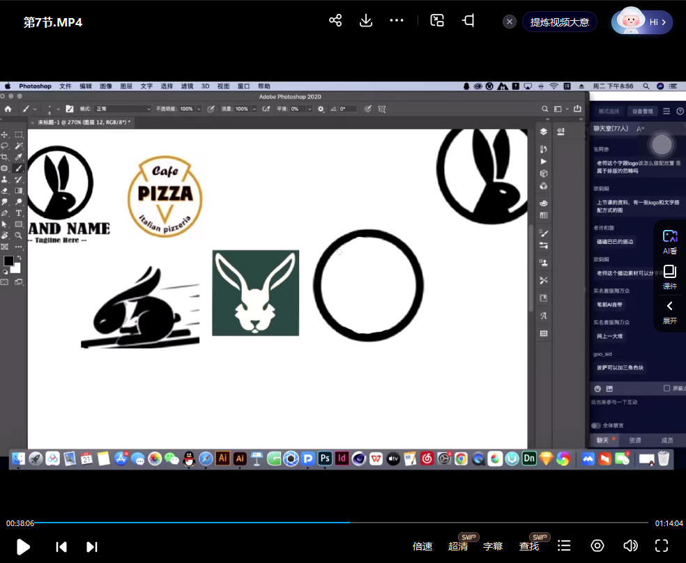 卢帅logo字体品牌包装设计实战班第5期视频教程 附素材