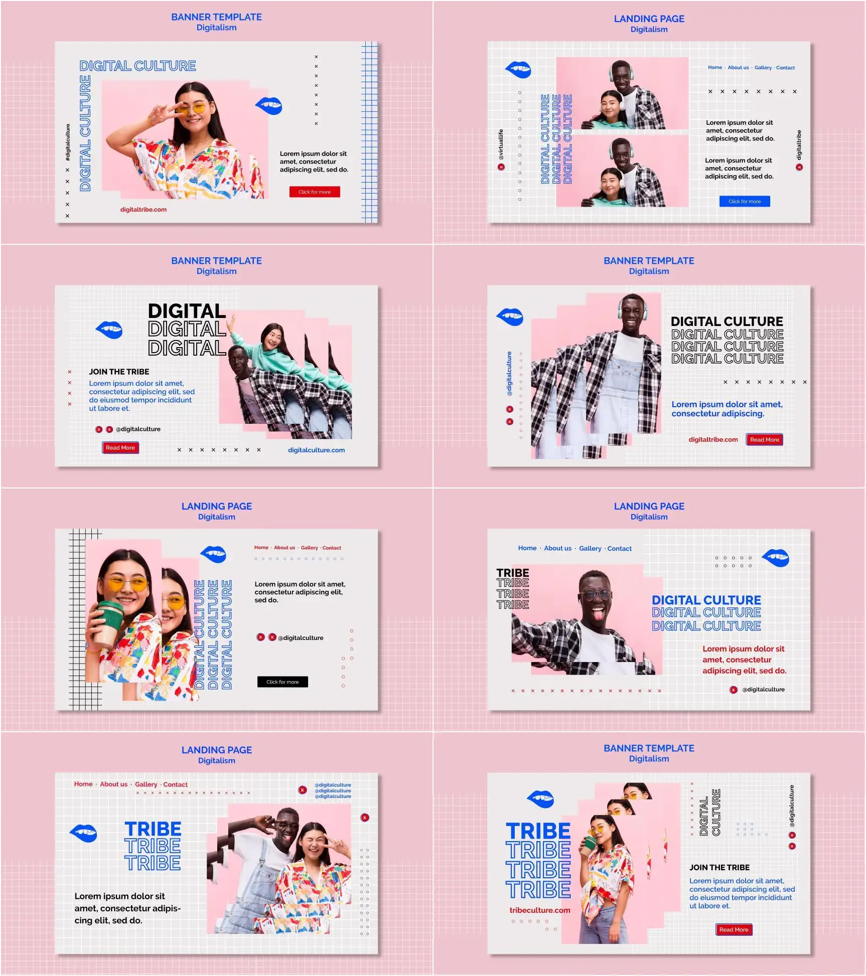 英文版式宣传海报PSD设计模板