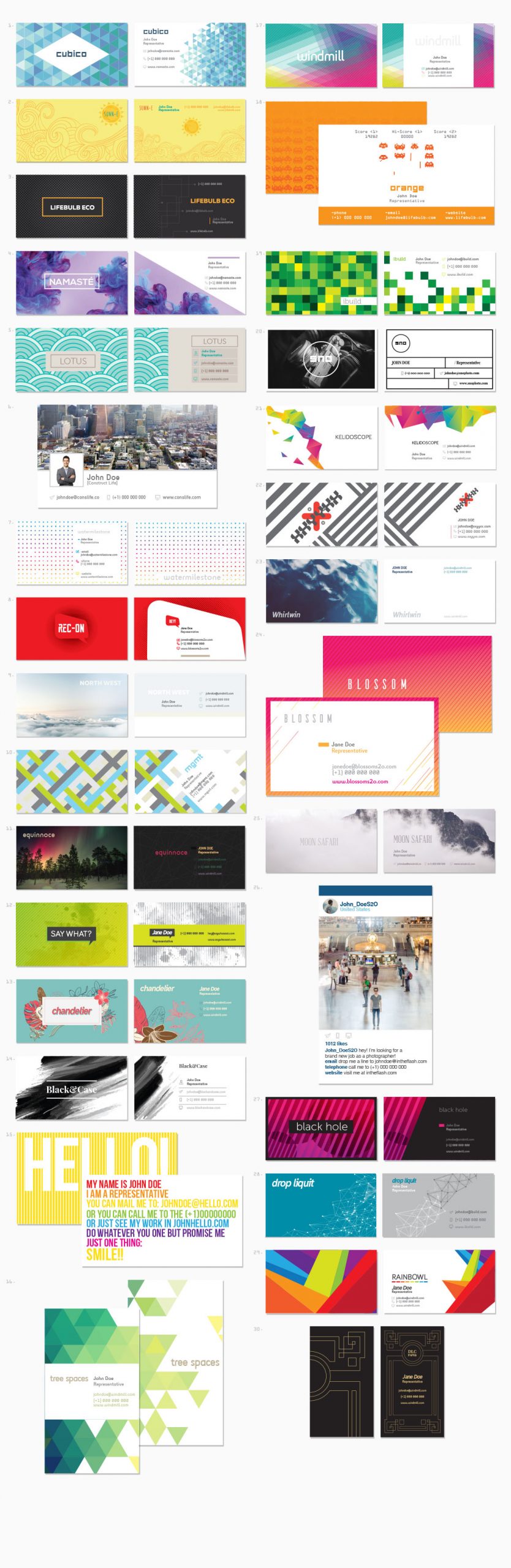 企业名片标志创意广告设计矢量素材模板