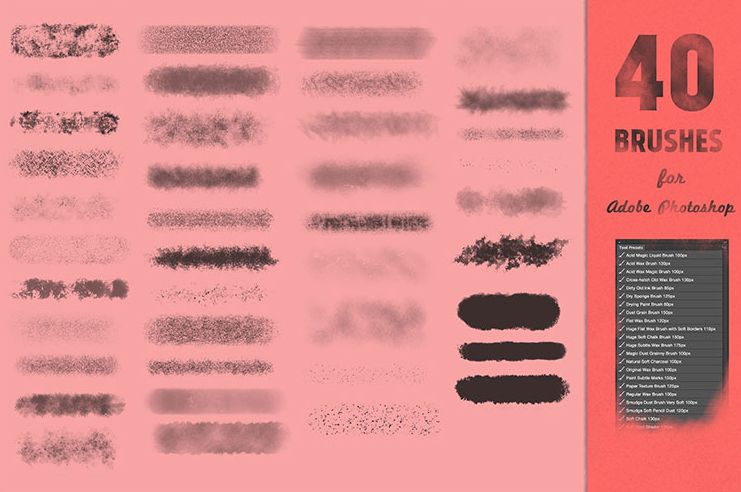 脏蹭痕粉尘痕迹纹理PS笔刷