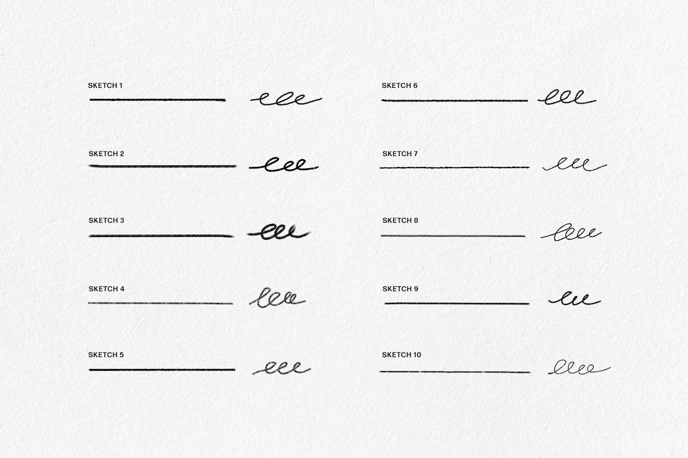 亲和力素描风格样子PS笔刷