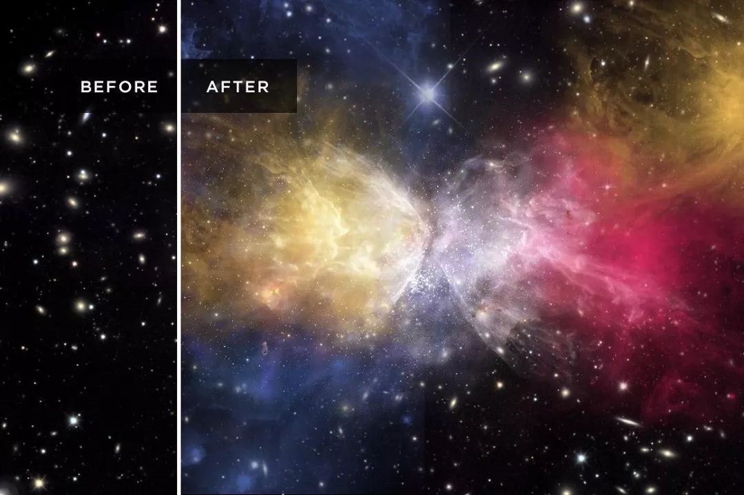 宇宙太空星云点点雾气PS笔刷