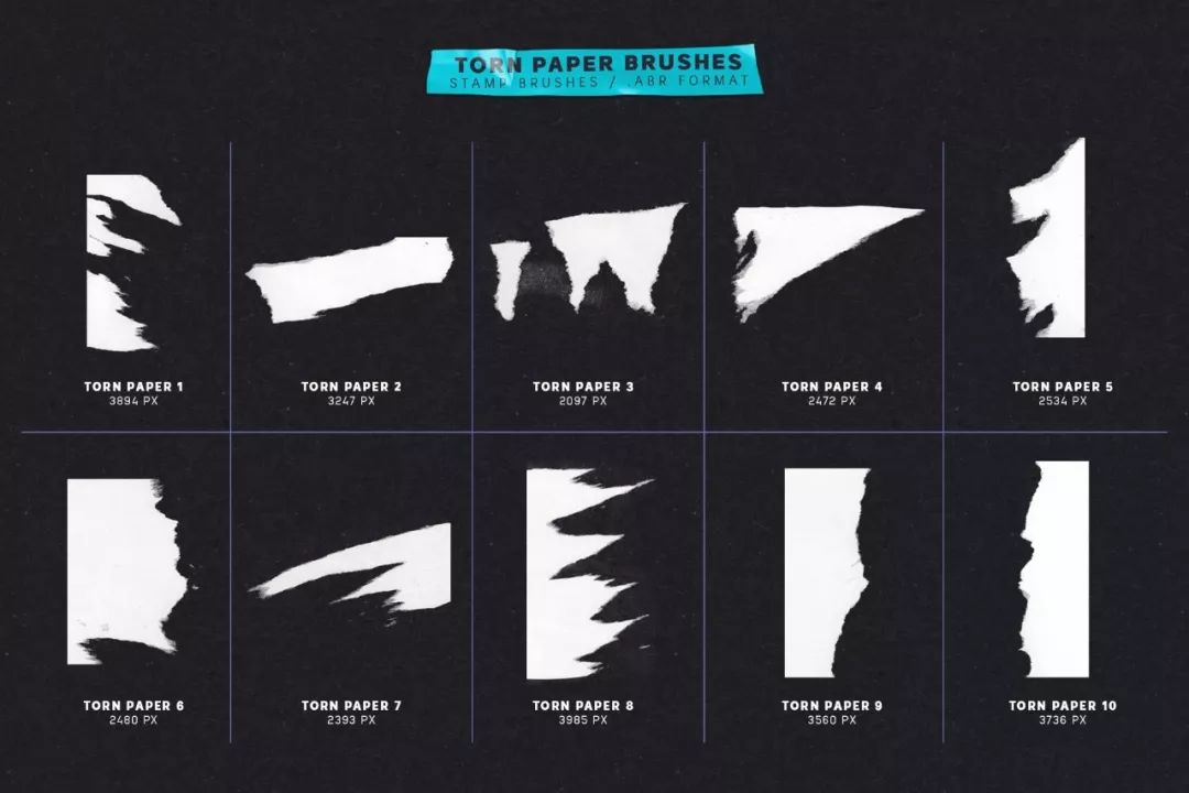 海报张贴褶皱效果图样式背景PS笔刷