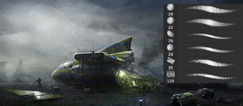 CG大神常用游戏插画PS笔刷