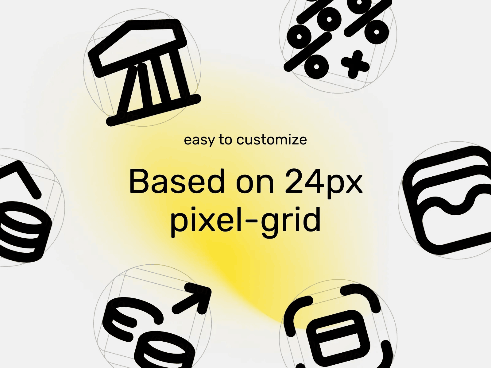 精美线稿金融虚拟货币交付兑换主题UI小图标矢量多种格式