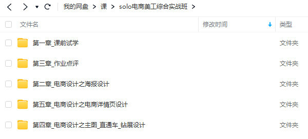 电商美工综合实战班视频教程