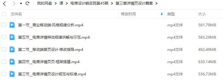巧匠电商设计蜕变班第45期视频教程