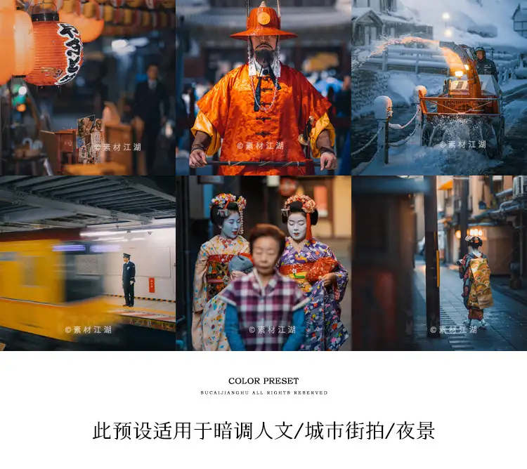 蓝橙色调ps预设lightroom滤镜FCPX达芬奇Pr Lr电脑端手机调色luts