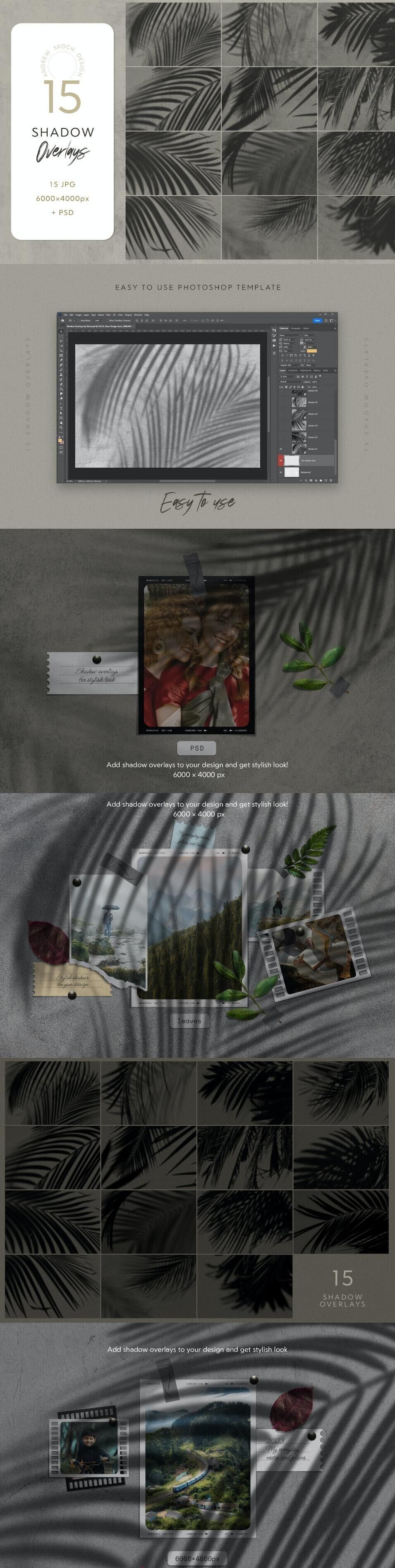 树叶叶子阴影投影背景底纹纹理