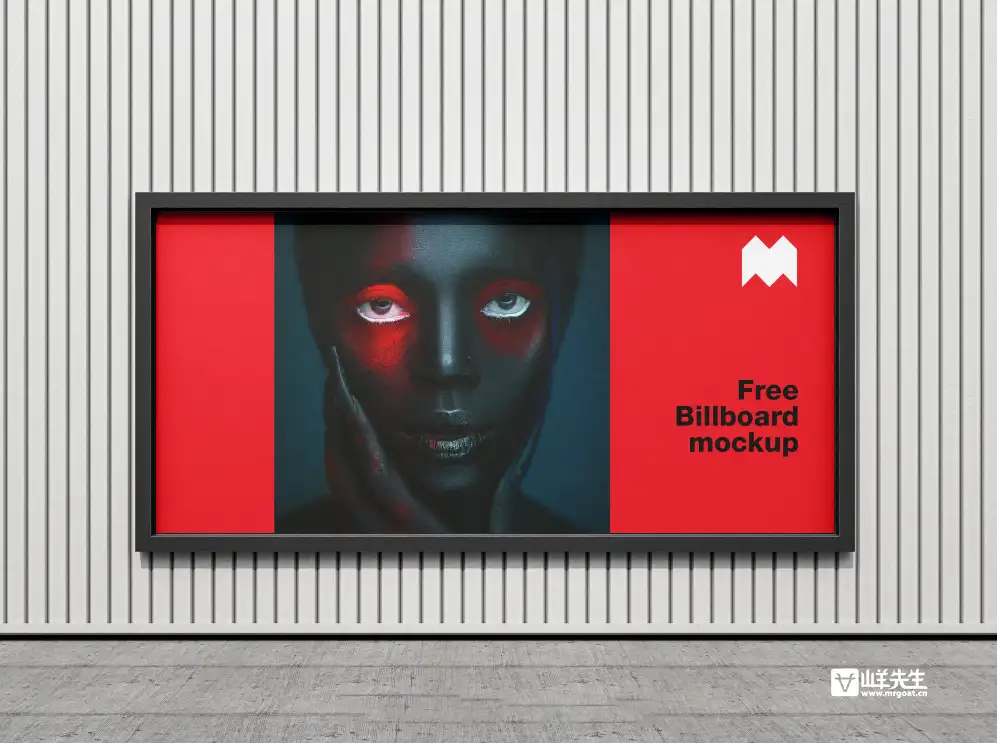 户外大型广告牌贴图样机