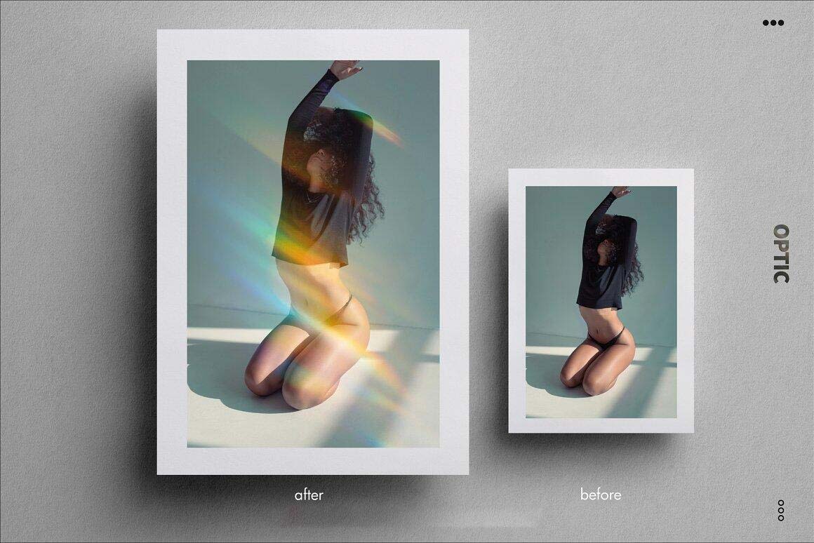 高清彩色光斑反光特效背景纹理图片