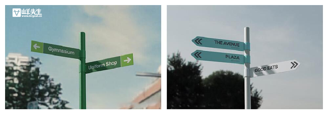 标识楼层指引导视牌亚克力场景效果展示贴图样机