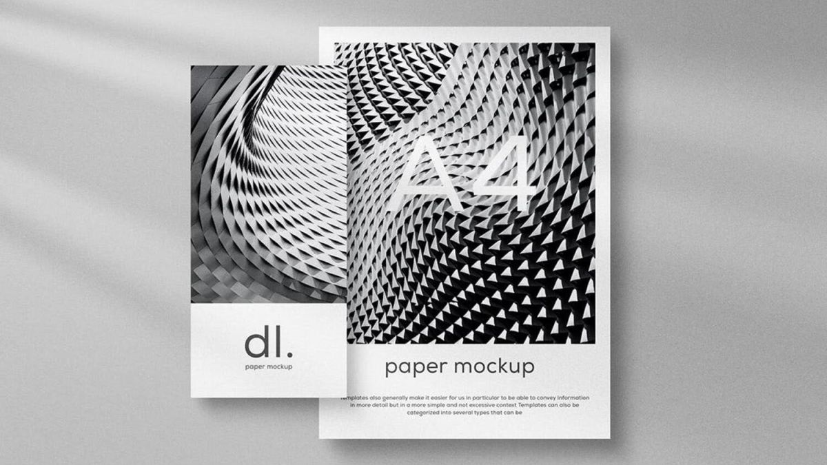 高级黑白灰杂志商业期刊封面样机