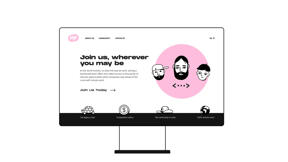 不规则卡通手绘人物头像插画矢量设计素材