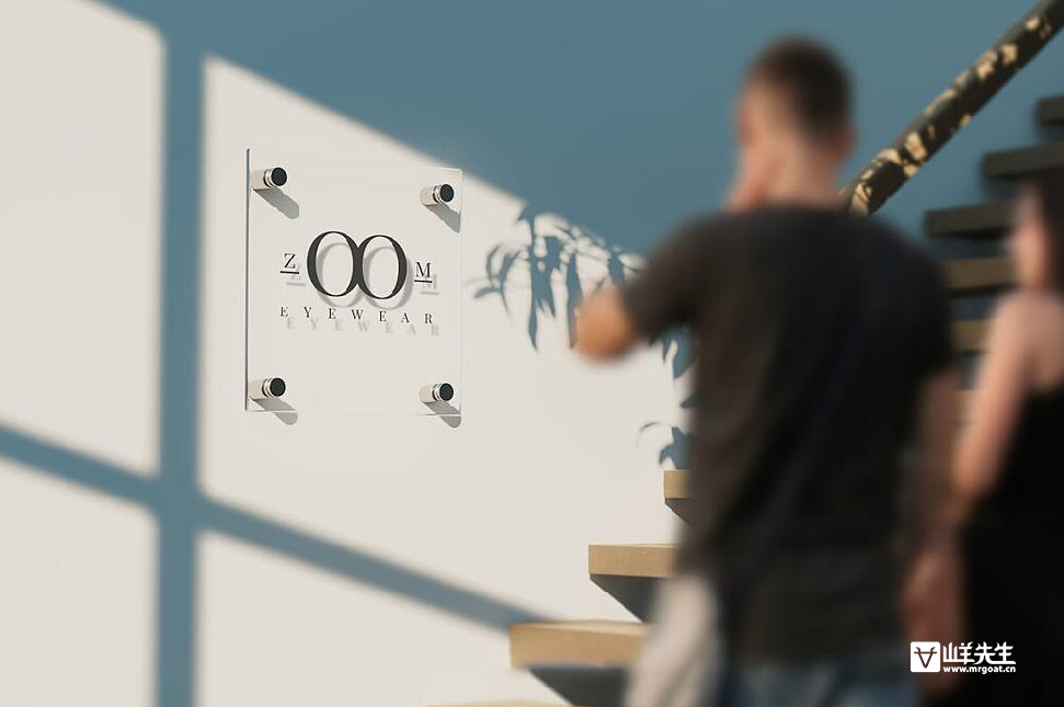 标识楼层指引导视牌亚克力场景效果展示贴图样机