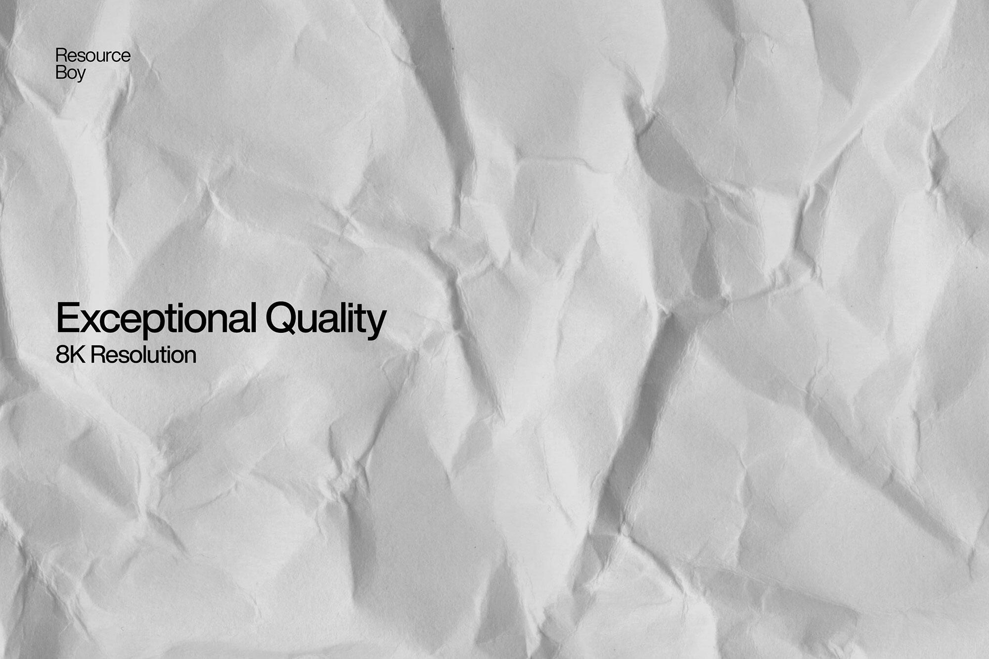 高清皱巴巴的纸张背景纹理图片