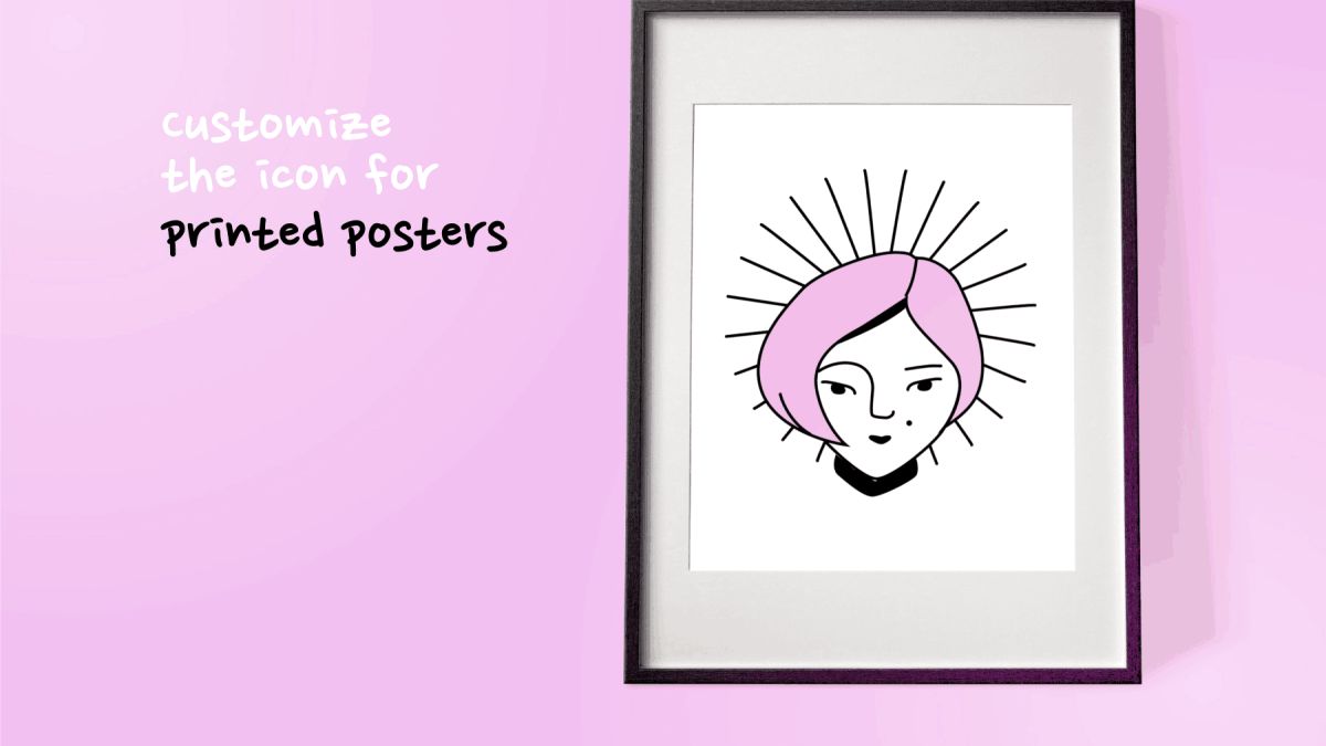 不规则卡通手绘人物头像插画矢量设计素材