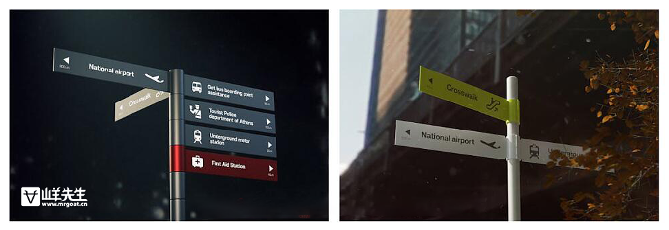 标识楼层指引导视牌亚克力场景效果展示贴图样机