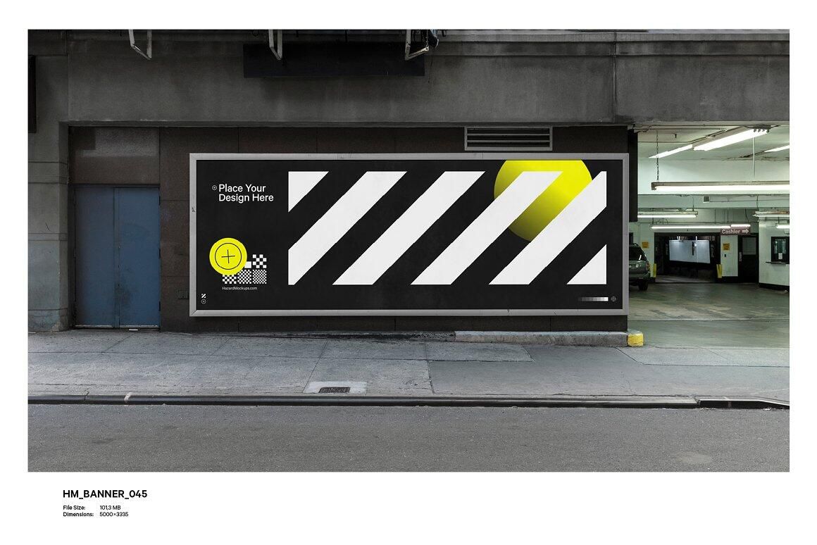 极简城市名片海报广告牌墙面广告手机笔记本电脑横幅标牌徽标帆布袋导视多合一VI品牌视觉展示PSD样机