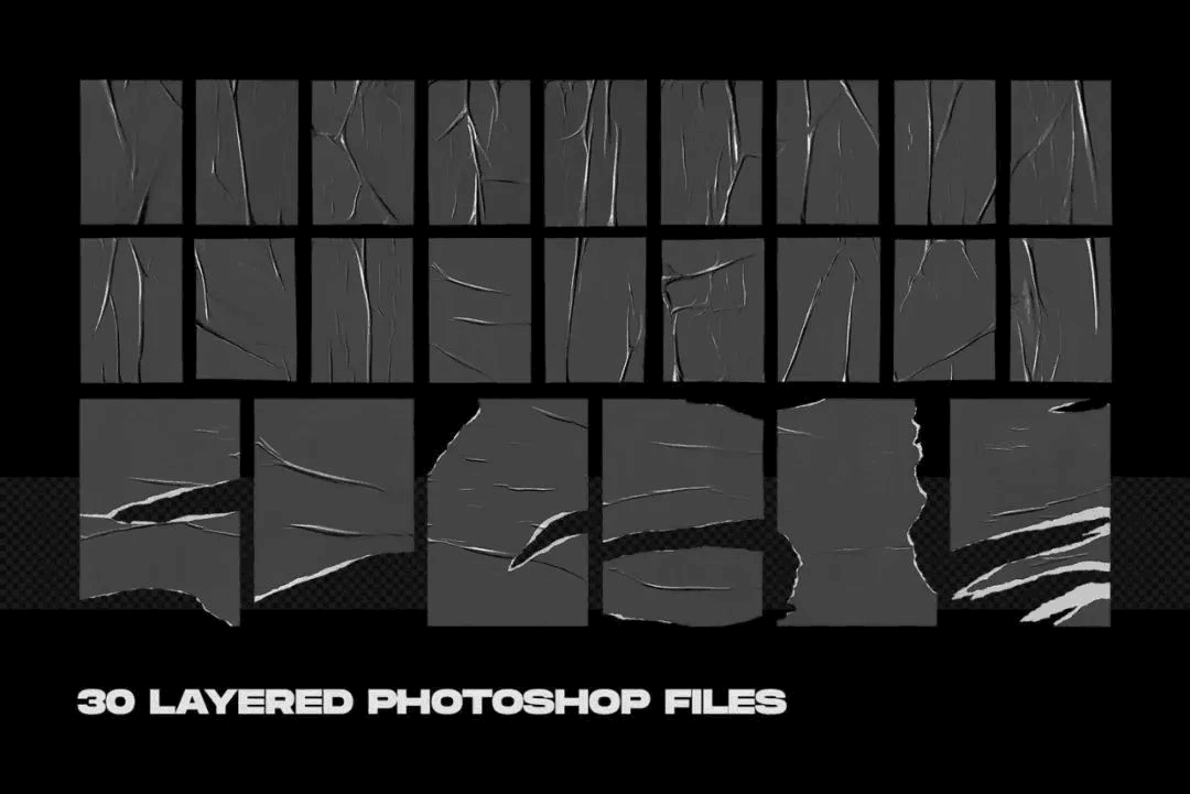 潮流褶皱扭曲海报样机背景纹理