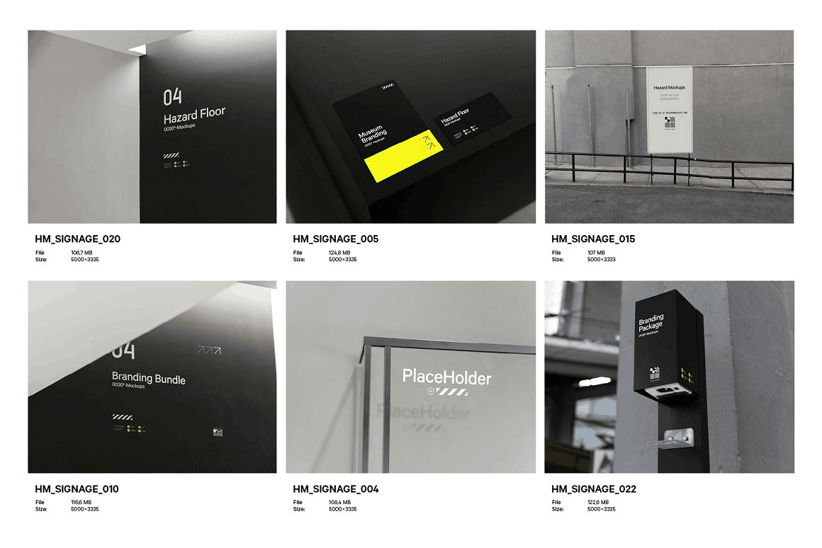 极简城市名片海报广告牌墙面广告手机笔记本电脑横幅标牌徽标帆布袋导视多合一VI品牌视觉展示PSD样机