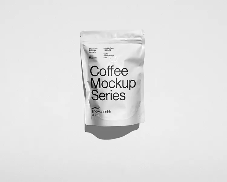 简约高级感咖啡店品牌VI杯子袋子包装贴图PSD样机