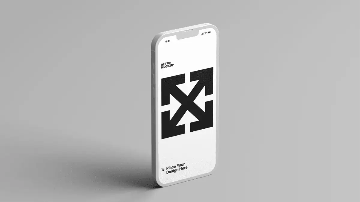 苹果手机iPhone 14手机贴图样机PSD模板