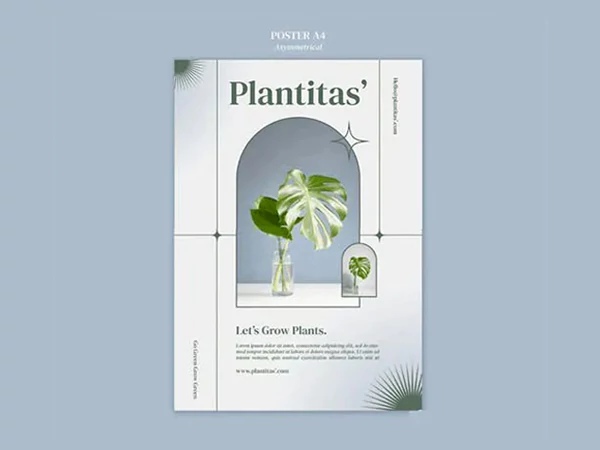 简约海报排版设计模板PSD素材