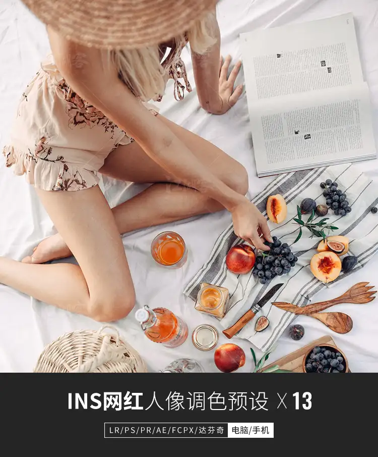 法国网红风LR预设人像旅拍街拍胶片调色滤镜插件PS/PR/AE/FCPX