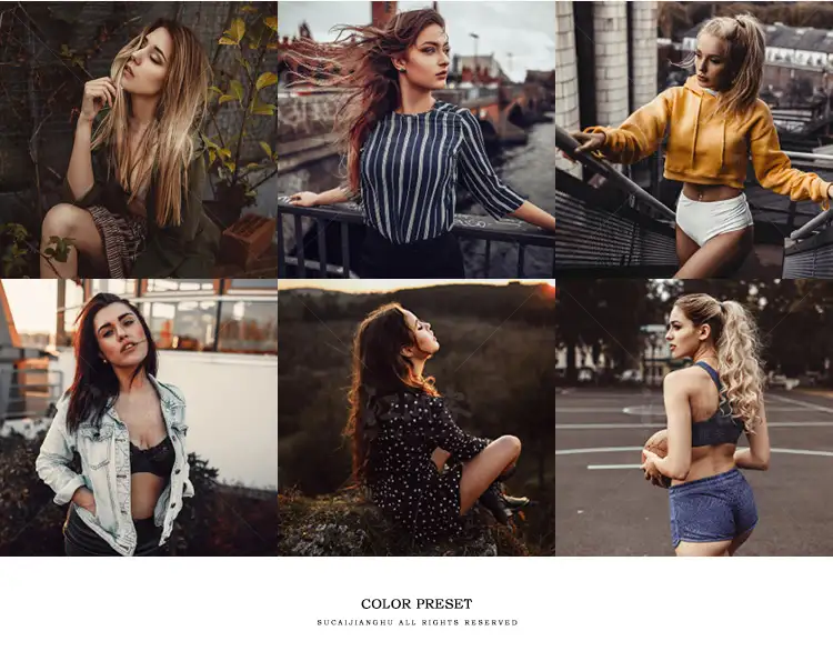 暗调人像调色lightroom预设PS复古人像LR手机FCPX滤镜PR调色LUT