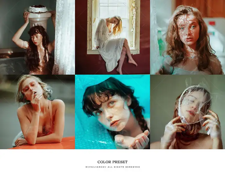 情绪胶片复古人像静物PS/LR预设手机电脑版滤镜PR/FCPX调