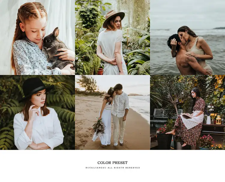 旅拍胶片 LR预设人像色调 Lightroom 手机版电脑滤镜PS/AE/PR调色