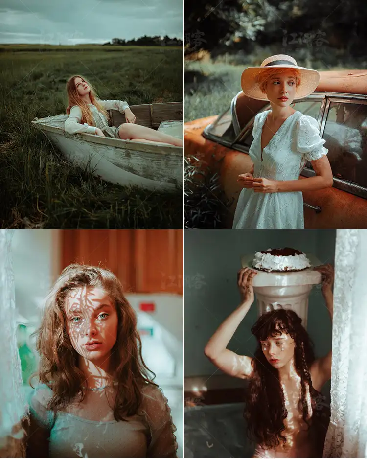 情绪胶片复古人像静物PS/LR预设手机电脑版滤镜PR/FCPX调