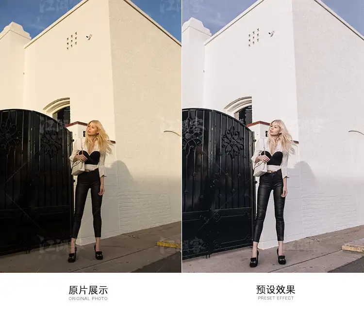 法国网红风LR预设人像旅拍街拍胶片调色滤镜插件PS/PR/AE/FCPX