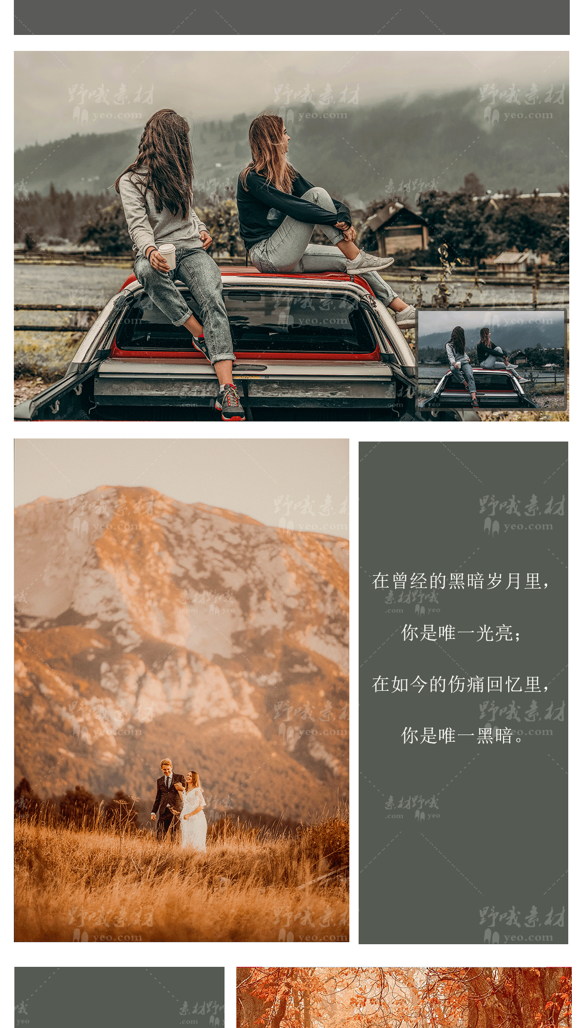 LR预设PS温暖风光旅拍婚礼FCPX达芬奇手机版APP滤镜PR调色LUT