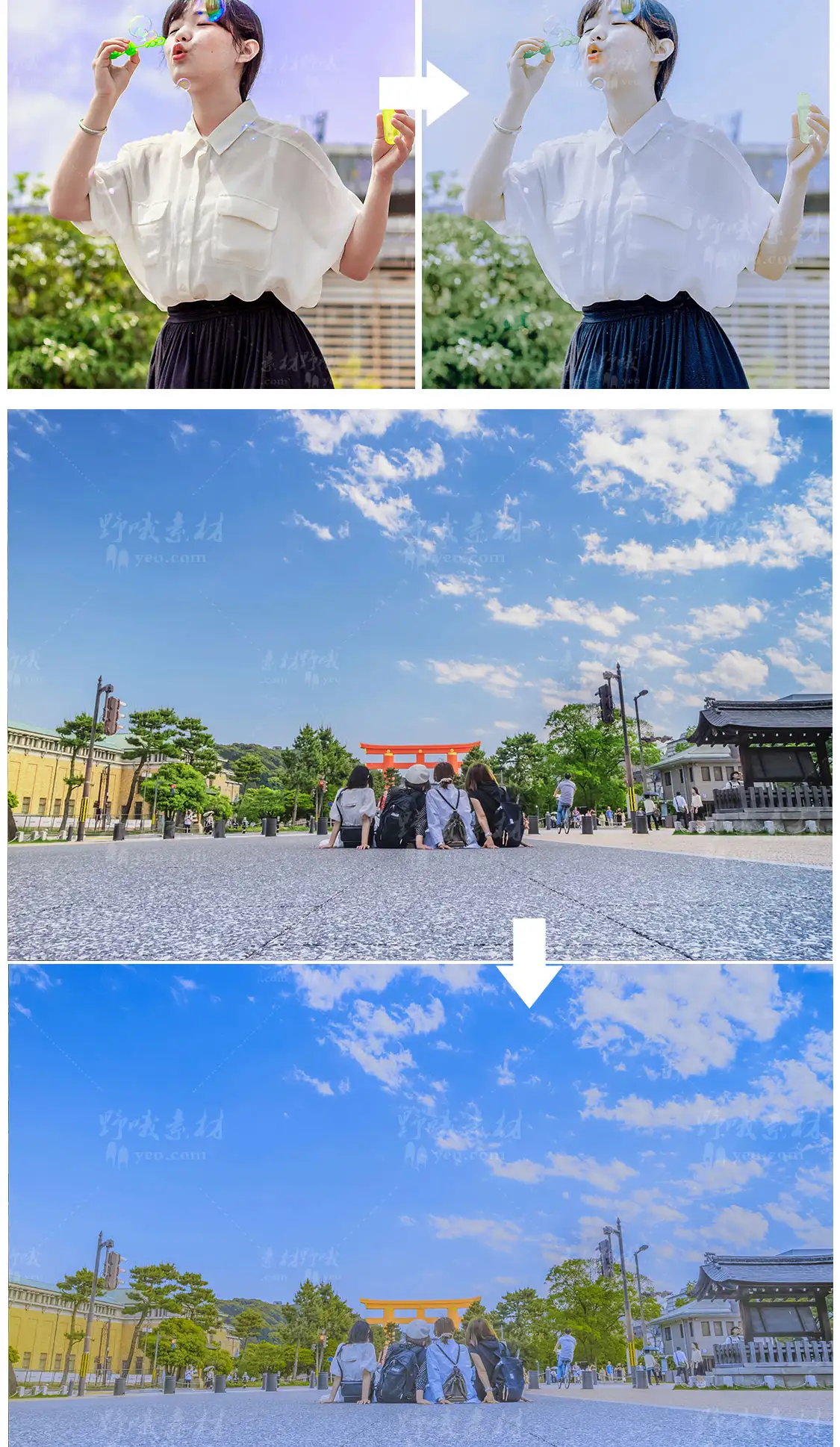 柯达5207 哈苏X5仿冲扫胶片PS/LR预设黄蓝调lr手机LUT滤镜PR/FCPX