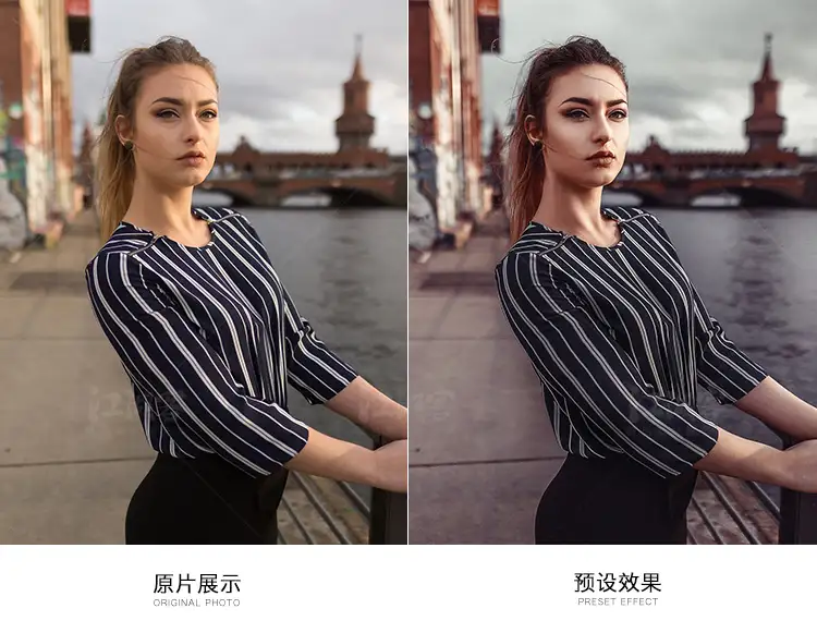 暗调人像调色lightroom预设PS复古人像LR手机FCPX滤镜PR调色LUT