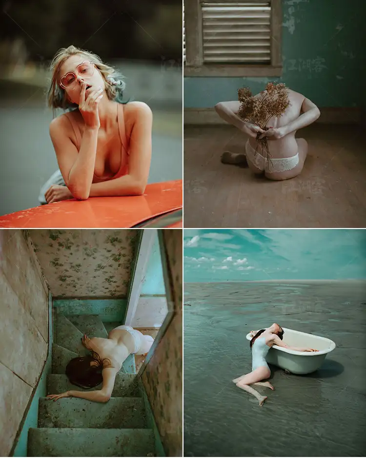 情绪胶片复古人像静物PS/LR预设手机电脑版滤镜PR/FCPX调