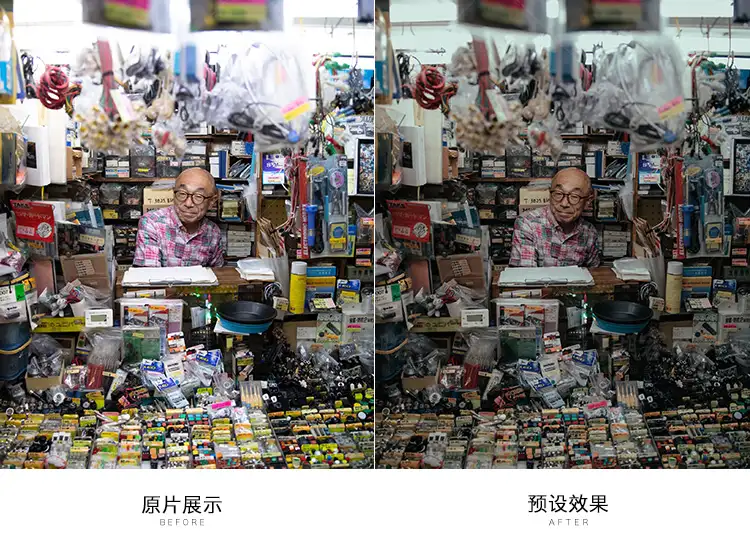 暗青人文街拍电影质感LR预设lightroom色调PR/PS/达芬奇/LUT滤镜