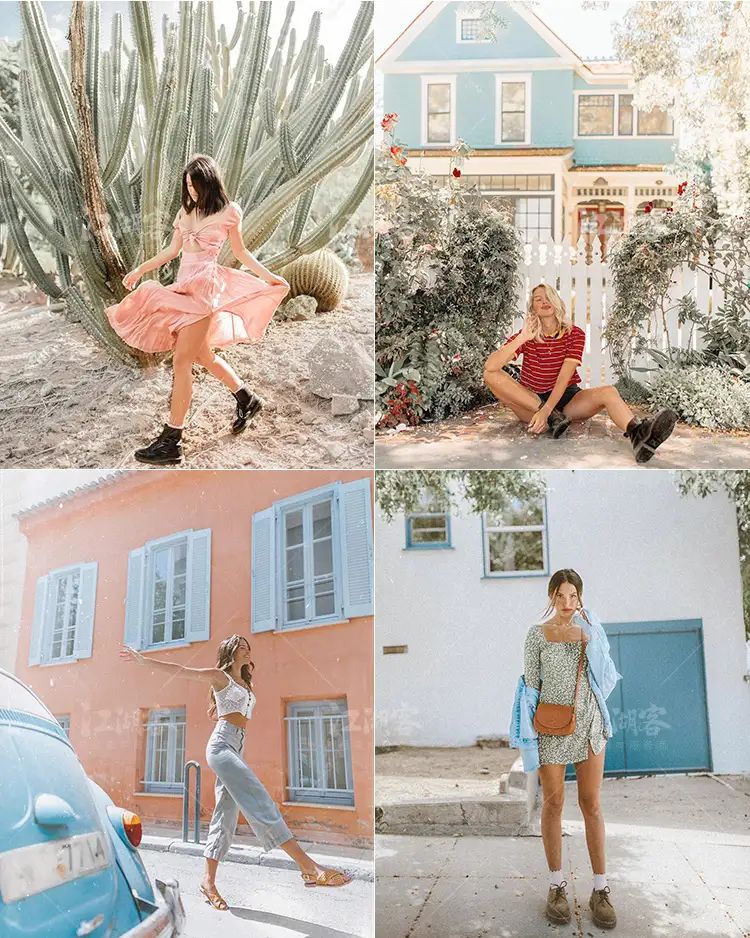 明亮奶油绿色调色电脑手机版Lightroom滤镜 褪色低饱PR/PS/LR预设