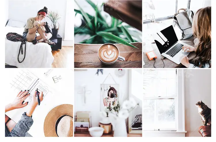 现代清新调色LR预设摄影后期户外调色PS/PR/AE/LUT/FCPX人像滤镜