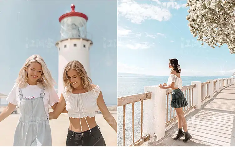 明亮奶油绿色调色电脑手机版Lightroom滤镜 褪色低饱PR/PS/LR预设