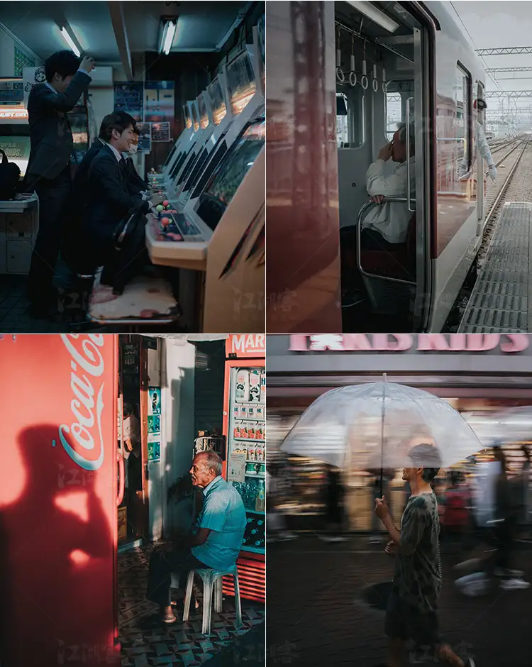 暗青人文街拍电影质感LR预设lightroom色调PR/PS/达芬奇/LUT滤镜