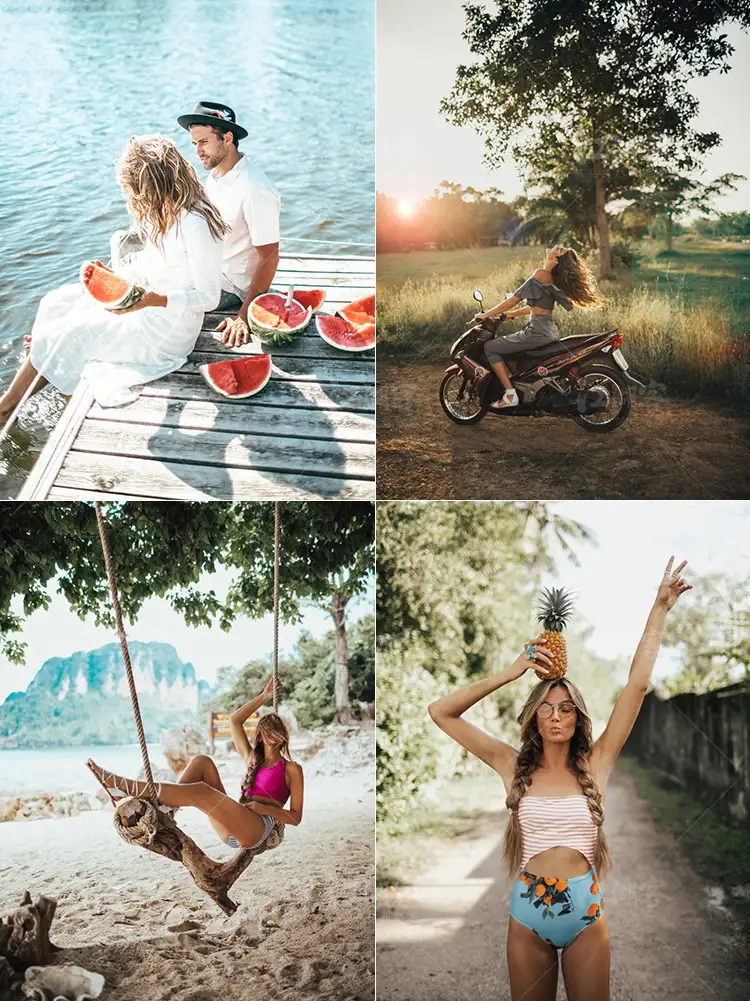 胶片网红风调色预设旅拍街拍Lightroom滤镜人像LR/PS/PR/AE