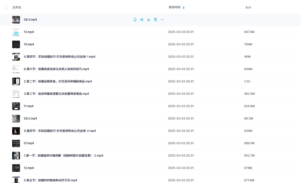 向田茉夏摄影第2期视频教程