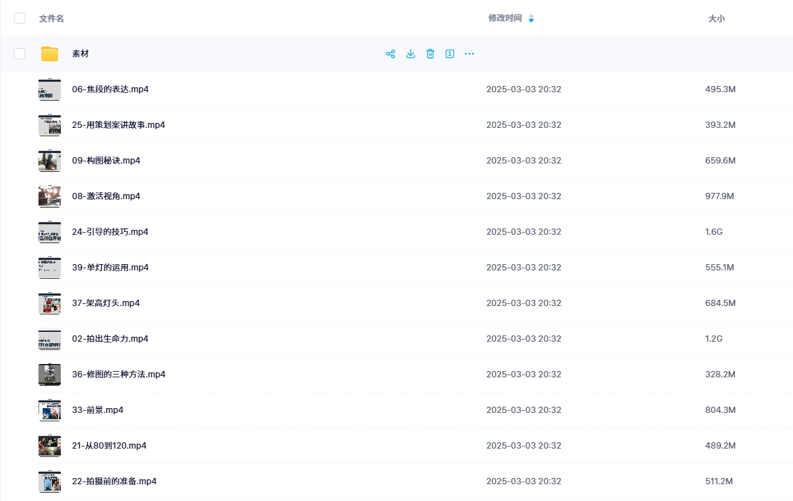 衣刀君摄影课视频教程