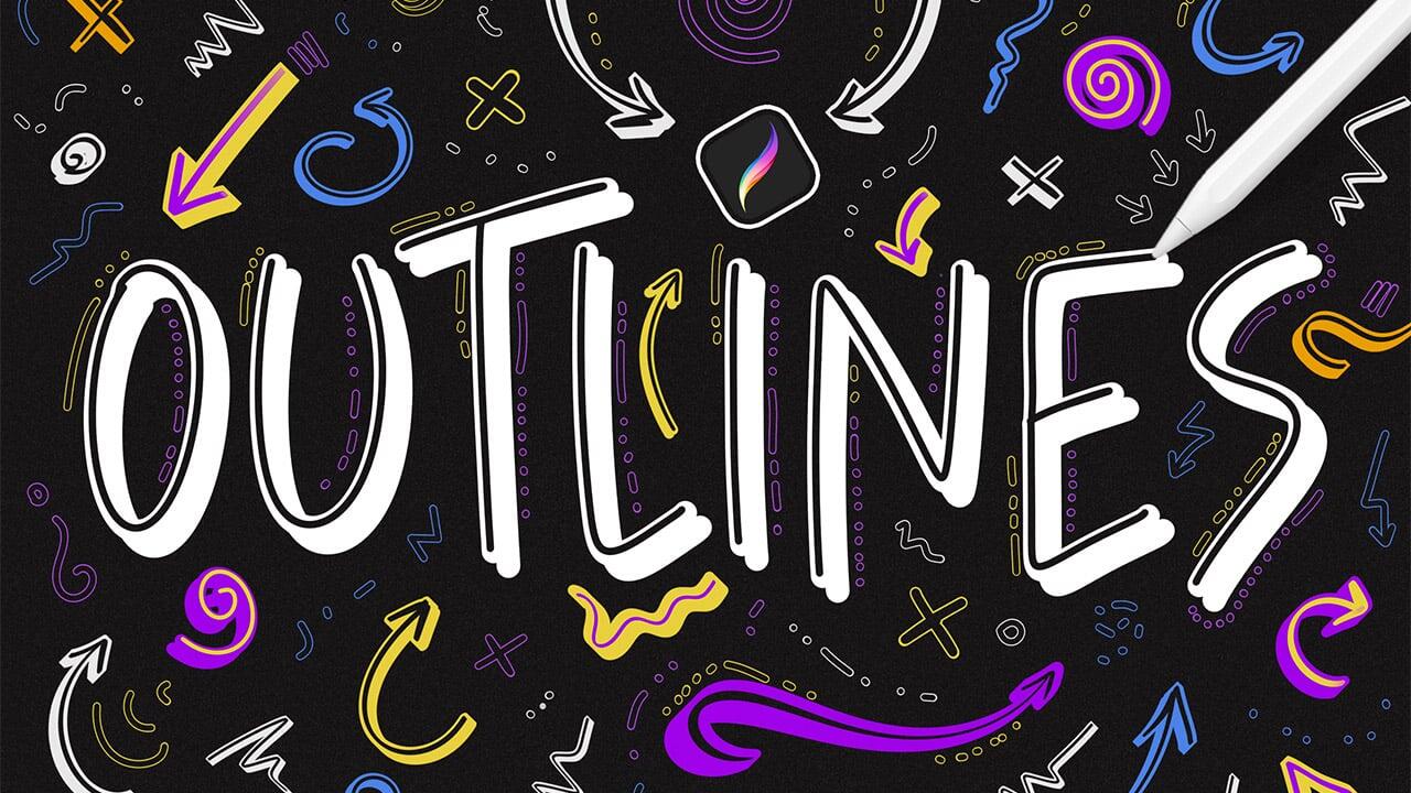 趣味手绘涂鸦手写标记Procreate笔刷