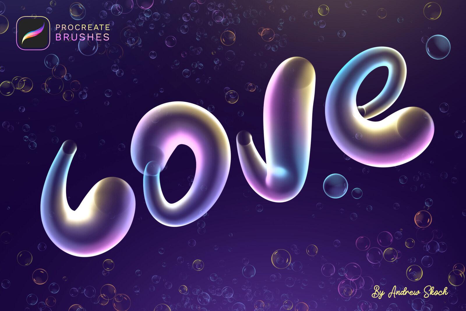 质感气泡Procreate笔刷