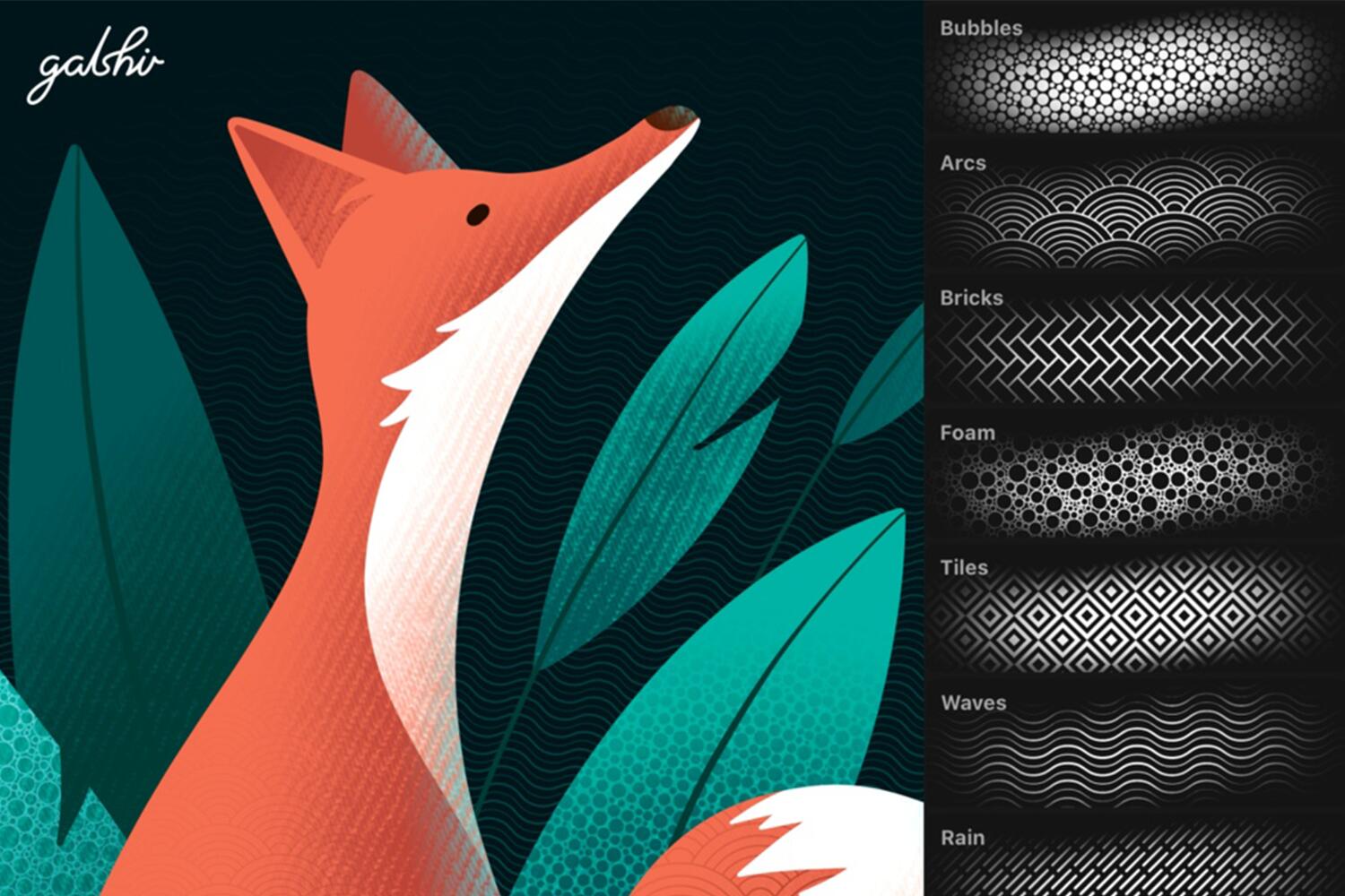 中式底纹无缝背景Procreate笔刷