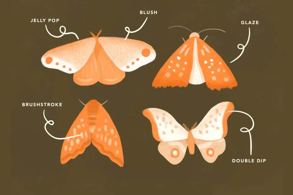 水粉水彩油漆手绘质感纹理Procreate笔刷